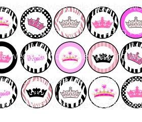 Ballet No. 197 Digital Bottle Cap Images - Mustache Bash